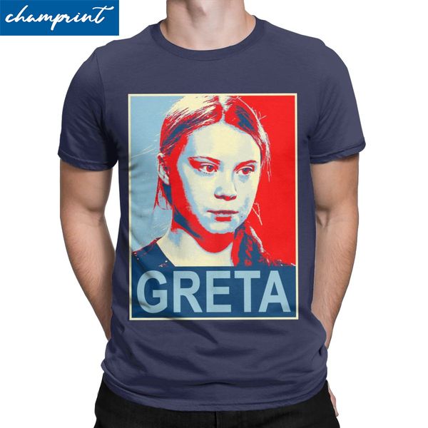 

greta thunberg icon environmental activist design t shirts for men novelty t-shirts protect the earth tee shirt short sleeve top