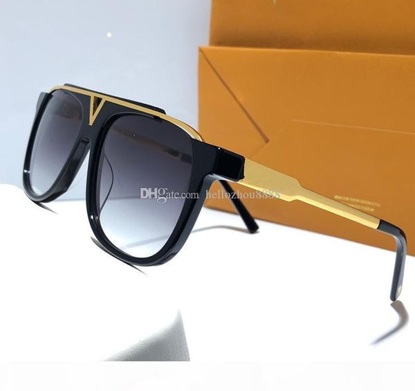 

evidence luxury millionaire sunglasses retro vintage men designer sunglasses shiny gold summer style laser logo gold plated, White;black
