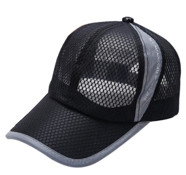 

summer mesh cap breathable soild color sport cap outdoor golf baseball mens womens hat dad caps for044, Blue;gray