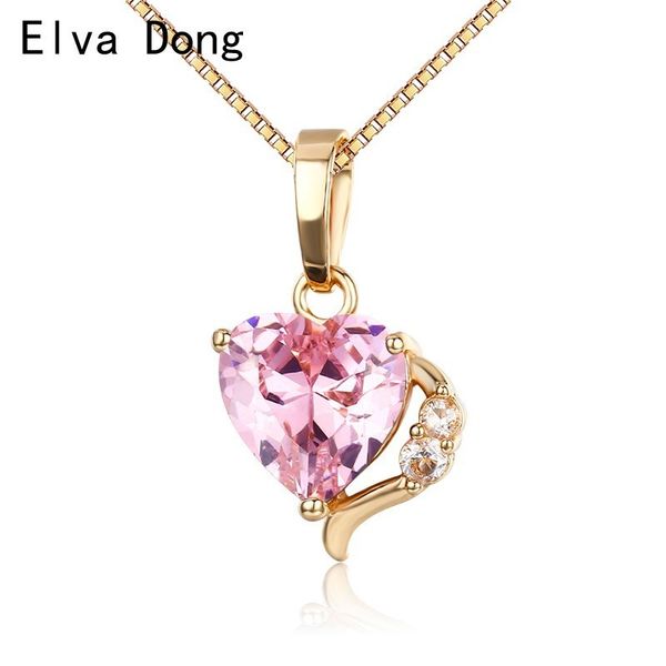 

cute small love heart pink cz charm pendant short choker necklaces for women girls kids friend jewelry gold color chain 40cm+5cm, Silver