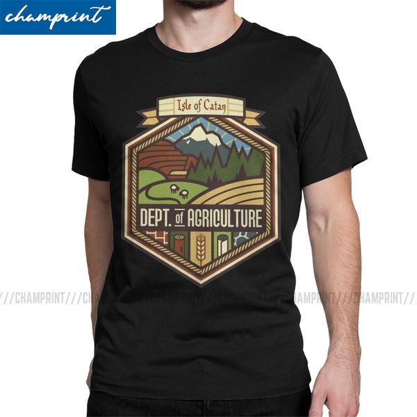 

men t-shirts settlements welcome casual cotton tees settlers of catan sheep wood game t shirt round collar clothing new arrival