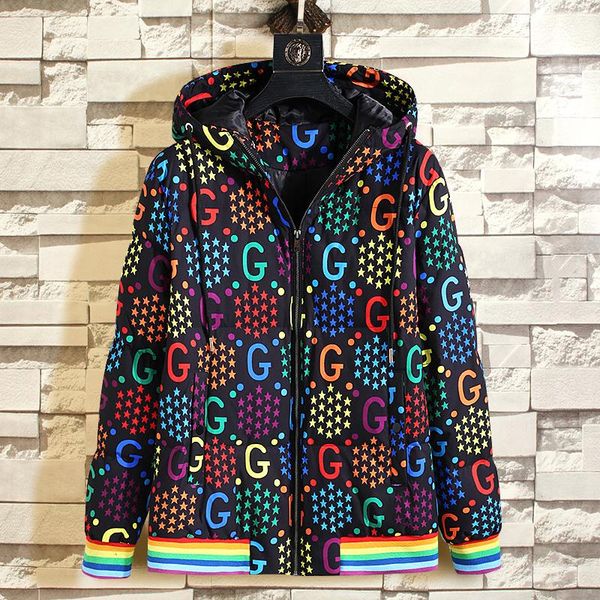 

2020 new autumn winter light down jacket men's fashion hooded short large ultra-thin lightweight youth slim coat down jackets, Black