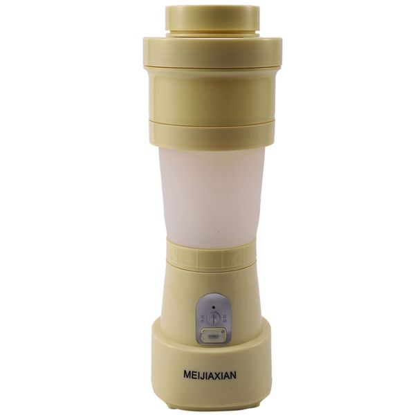 

folding juice blender portable usb juicer cup mixing machine baby fruit mixer kitchen tool yellow