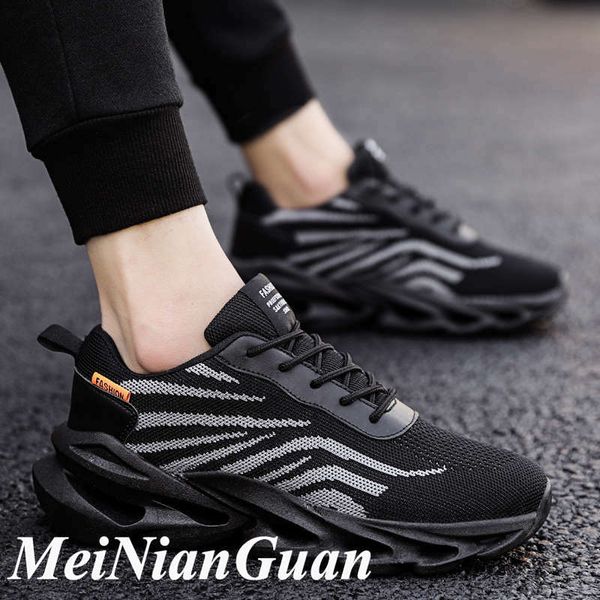 

light flats sports shoes man blade low running shoes men black breathable platform sports lace up men's sneakers h1