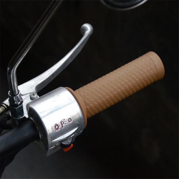 

universal vintage rubber motorcycle handle grips cafe motorbike handlebar grips for moto scooter accessories