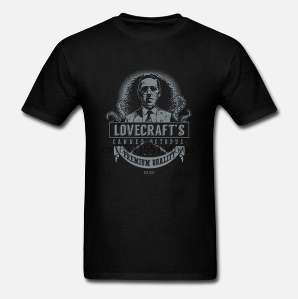 

canned ocs vintage t-shirt cthulhu men black t shirt summer cotton clothing lovecrafts novelty tee shirts