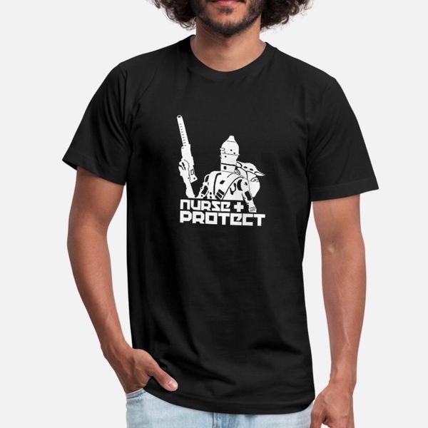 

nurse and protect mandalorian dopeyart t shirt men printed tee shirt s-3xl fit gift authentic summer style trend shirt