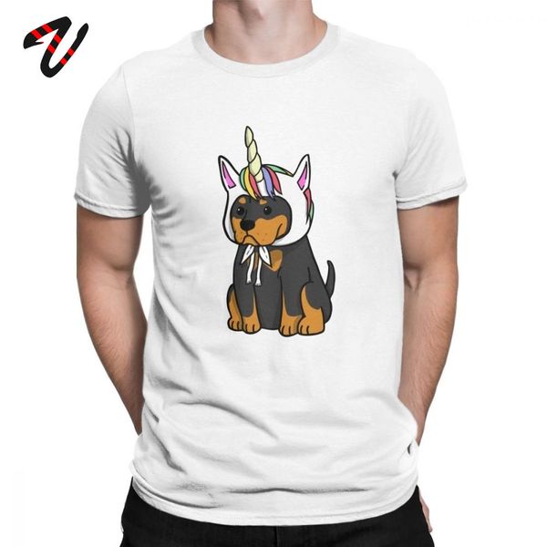 

funny mens tshirt unicorn rottweiler dog t shirt for men o neck 100% cotton tee shirt black short sleeve vintage t-shirts
