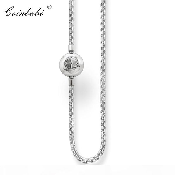 

necklace chain 925 sterling silver with folding clasp for women & men gift thomas style necklace fit ts karma diy