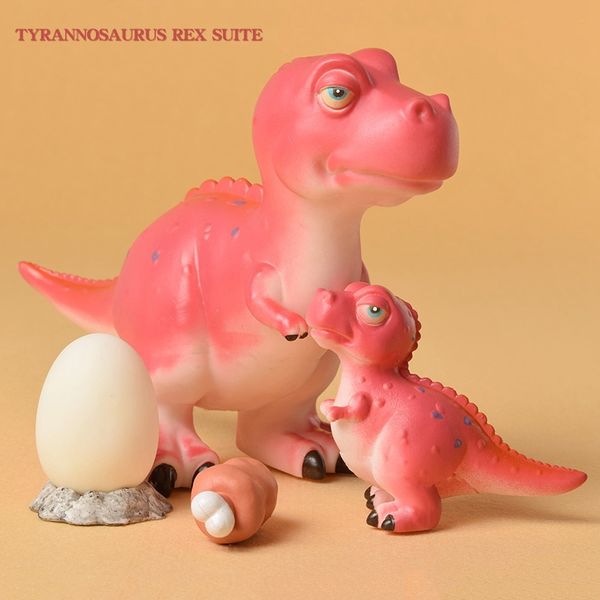 

tyrannosaurus rex simulated dinosaur model toy soft glue mother dinosaur dinosaur egg children's toys gift puzzle play parent-child yes
