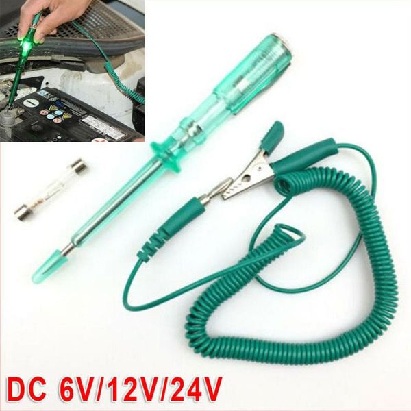 

dc 6v 12v 24v probe light system test probe lamp auto car light circuit tester lamp voltage test pen detector carbon steel