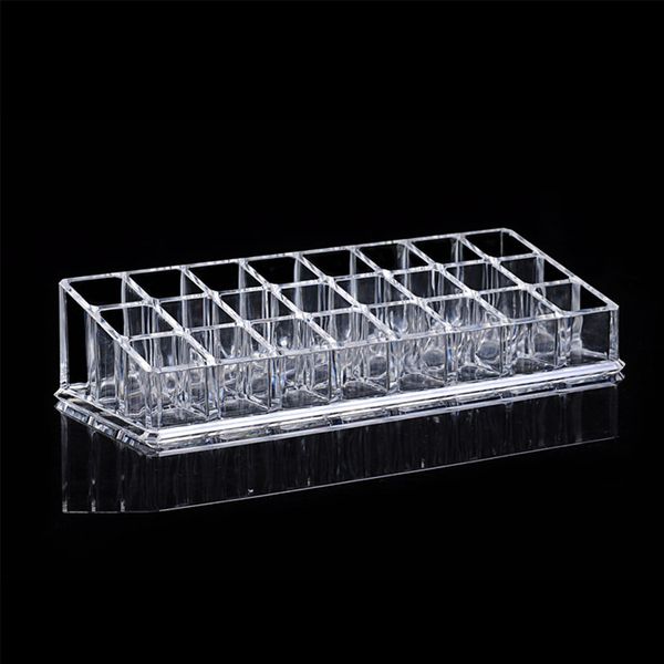 

24 grid display stand practical cosmetics organizer lipstick holder makeup brush