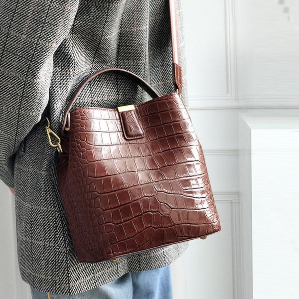 

jubilant2020 messenger leather crossbody women decent genuine bags designer handbags fashion female crocodile shoulder bucke