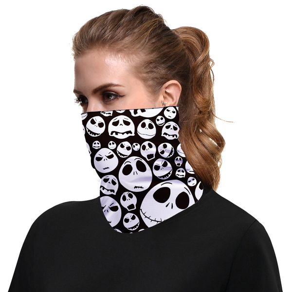 

Skeleton Printing Halloween Face Mask Skull Masquerade Masks for Ski Motorcycle Cycling Fishing Outdoor Sports Scarf Headband FY6099