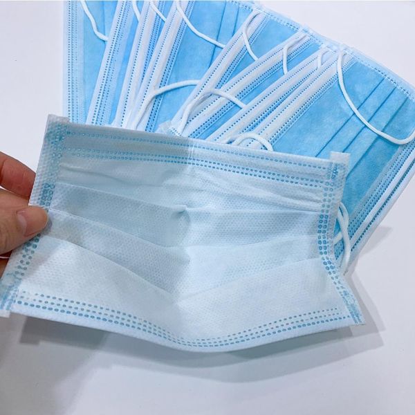 

fast shipping disposable stock protective fa in breathable dust disposable quality non-woven mask earloop 50pcs/box whkwv oakdw
