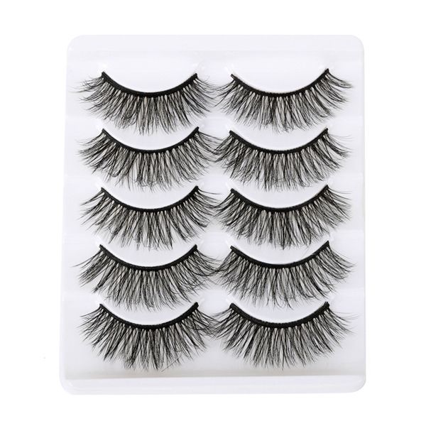 

5 pairs 3d false eyelashes natural soft stereoscopic multi-layer dense eye lashes