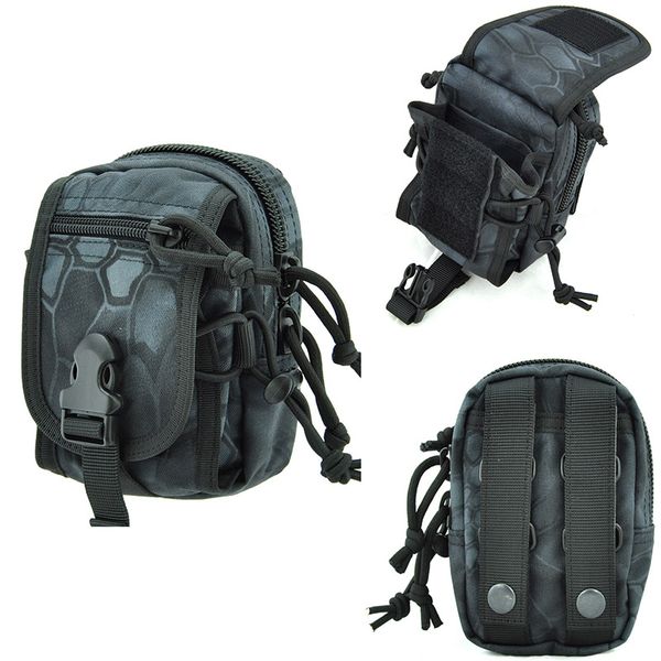 

multi-purpose tactical molle waist fanny pack 1000d nylon waterproof mobile phone case molle edc belt pouch bag for outdoor hiking