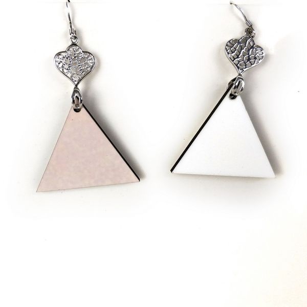 

fashion silver sublimation blanks triangle ear studs smooth hook earrings eardrop metal big drop girls women lady beauty gift 1 8bd c2