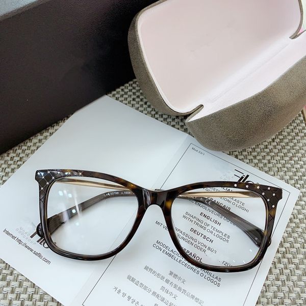 

2020 новый hotsale ch3379b дизайн одежды женщины очки кадр искусственный алмаз + плед для рецепта очки fullset упаковки выход фабрики