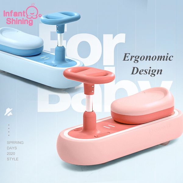 

infant shining children twist car 1-3 years old scooter widened silent 4 wheels baby car strong bearing magnetic flash wheel