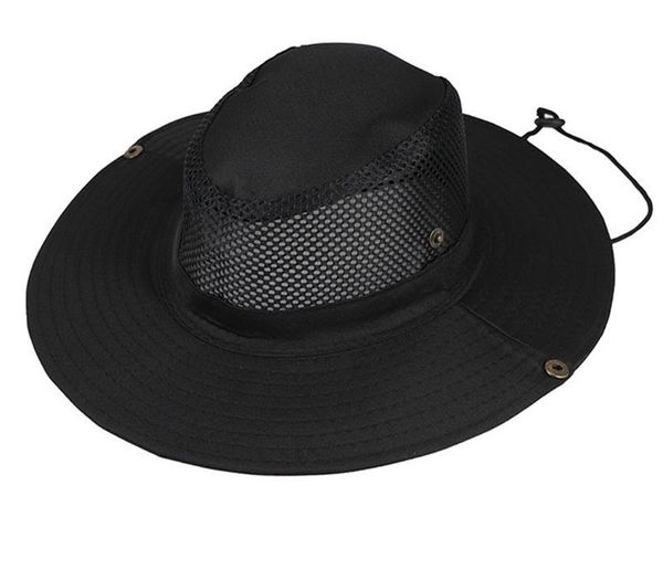 

new summer breathable mesh beach hats man wide brim sun protection ultraviolet-proof collapsible bucket hat fishing hat outdoors, Blue;gray