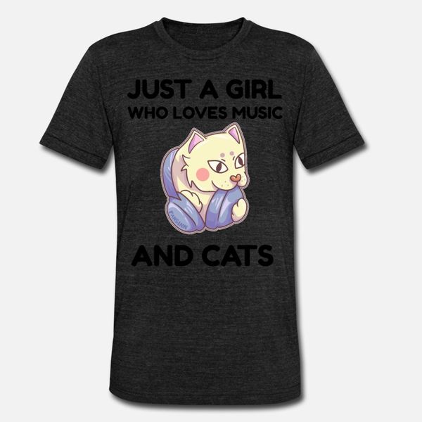 

music cat woman love t shirt men loose cotton s-3xl loose comfortable summer family shirt