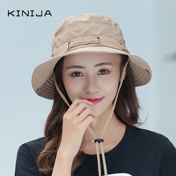 

summer women sun protection hat fisherman outdoor travel fishing bike breathable wide brim quick drying sun cap bucket hat, Blue;gray