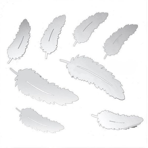 

feather diy decoration acrylic removable exterior 3d effect home wall stickers