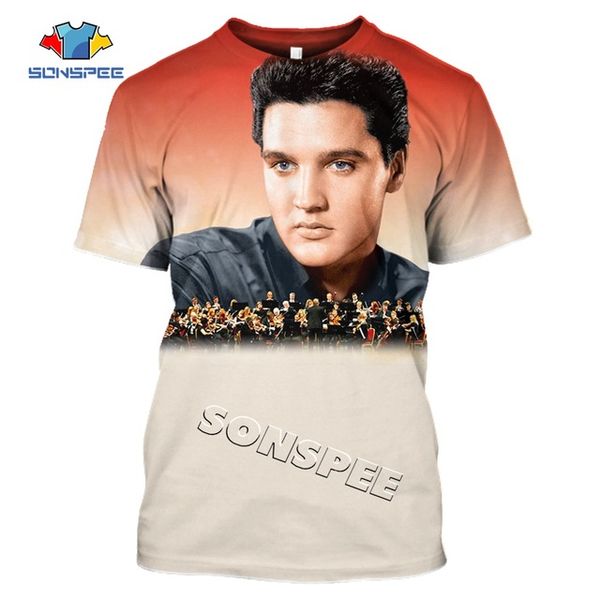 

summer homme pullover elvis presley the king men 3d print shirts graphic oversized horror men clothing