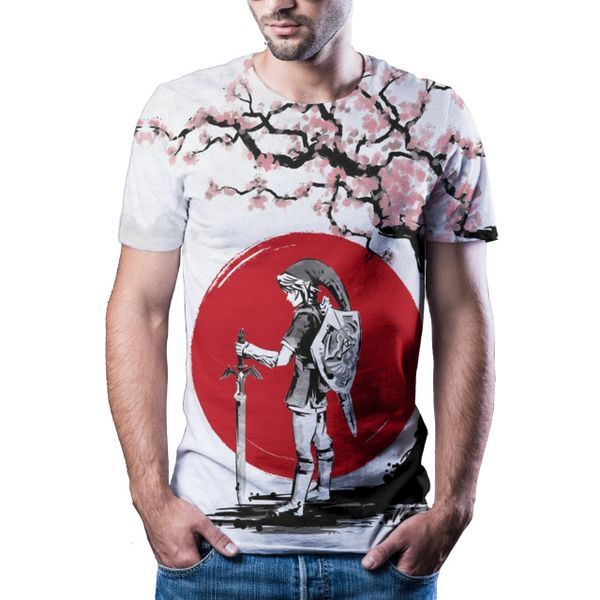 

new culture fresh printing natural short sleeve street 3d printi 3d print shirts hippie graphic horror men clothing