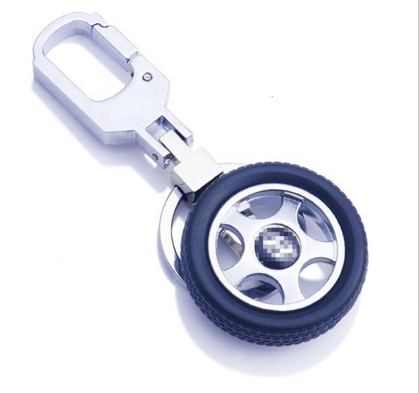 

2019 custom metal keychains wholesale tire shaped key chain, Silver