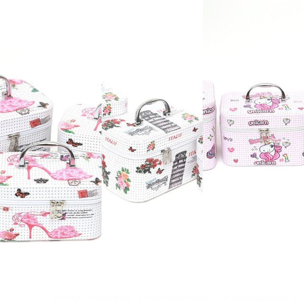 

simple fashion storage box with diamond bagdiamond cosmetic bag convenient portable hard-grid cosmetic bag three-piece set gfuqb
