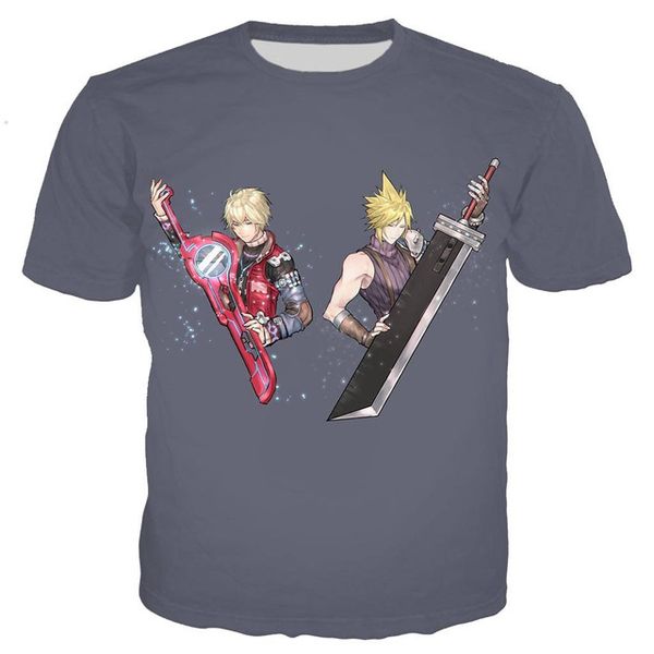 

anime final fantasy vii 3d print shirts hippie comics horror men clothing