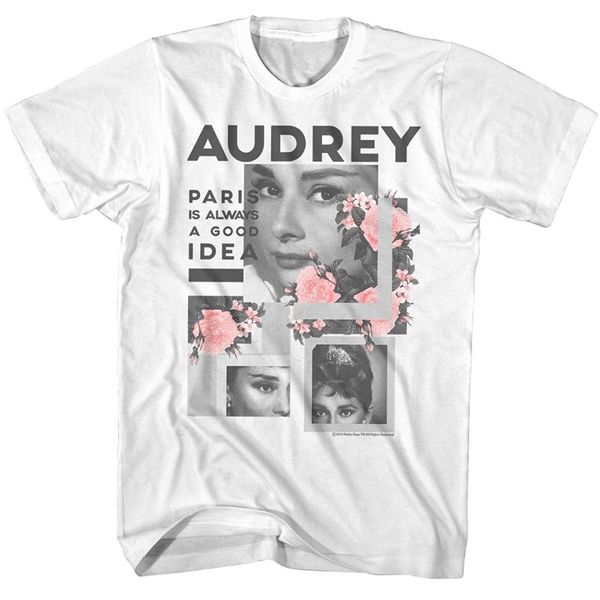 

2019 summer tee shirt 2bhip hollywood sirens classic beauties audrey hepburn t-shirt paris good idea cotton t-shi