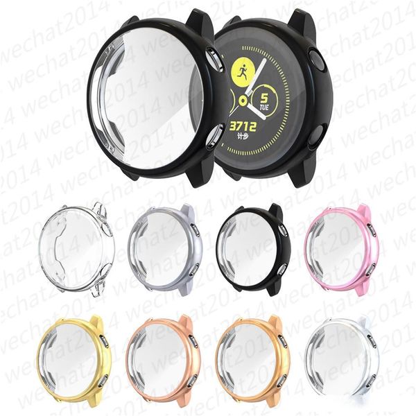 

100pcs screen protector case for samsung galaxy watch active all-around ultra-thin soft silicone protection cover for galaxy active