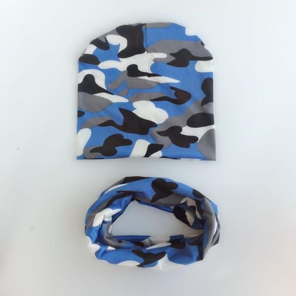 

spring summer camo army men camouflage women cap bonnet baby hat girl boy kid beanie children neck collar scarf set baby cap, Slivery;white