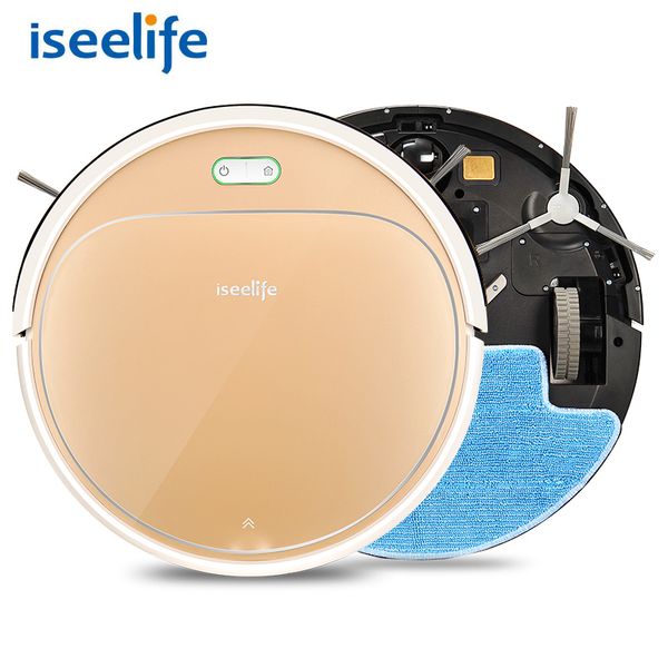 

iseelife 1300pa smart robot vacuum cleaner 2in1 for home dry wet water tank brushless motor intelligent cleaning robot aspirador