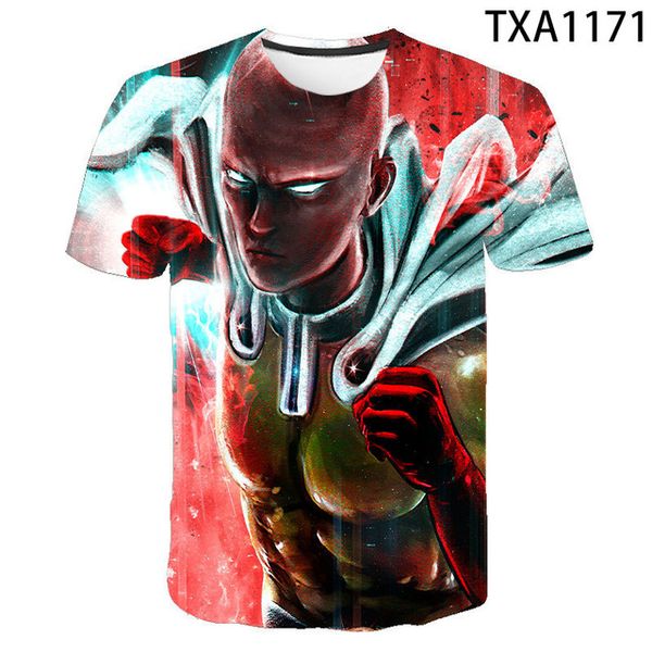 

one punch-man 3d boy girl printed cool 3d print shirts anime hippie plus size men clothing