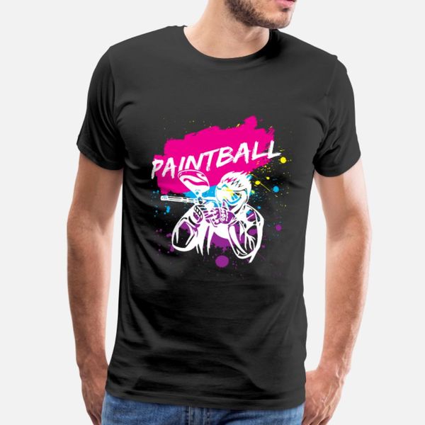 

paintball game marker t shirt men designing 100% cotton s-xxxl original interesting funny casual summer style trend shirt