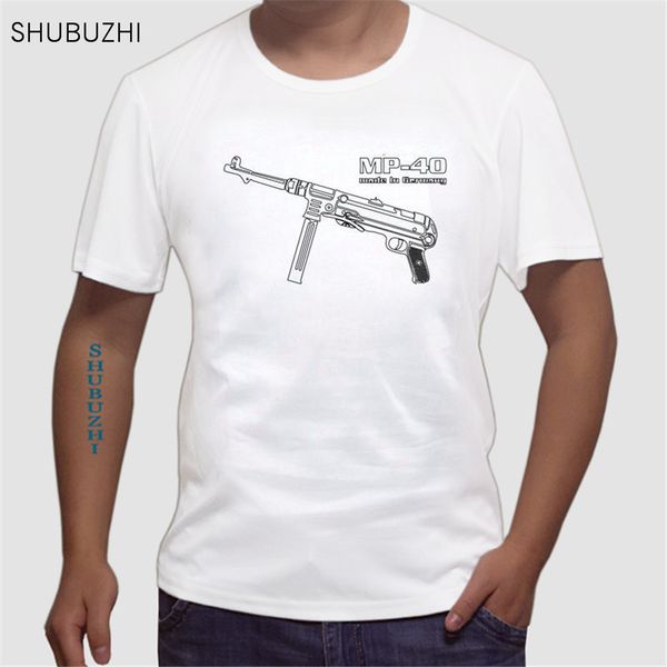

men's streetwear tee shirt shubuzhi brand tee shirt male tees mp 40 maschinen pistol germany wehrmacht ye euro size