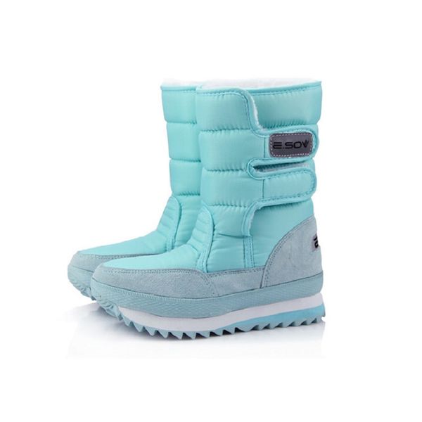 

winter snow boots women waterproof with warm fur ankle boots for women 2020 big size flat shoes botas mujer black platform