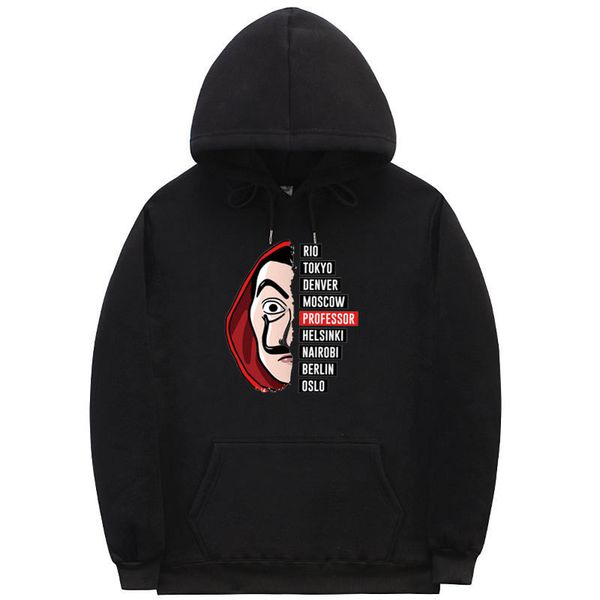 

new printed men's and women's hoodies in autumn and winter 2020, Black