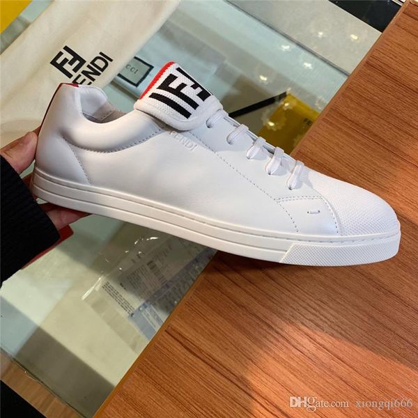 

2020 new fashion men's casual sneakers, luxury designer, breathable casual shoesad, Red;white