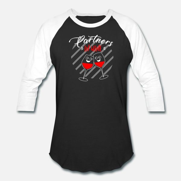 

partners in wine t shirt men designs 100% cotton round neck outfit famous breathable spring kawaii shirt