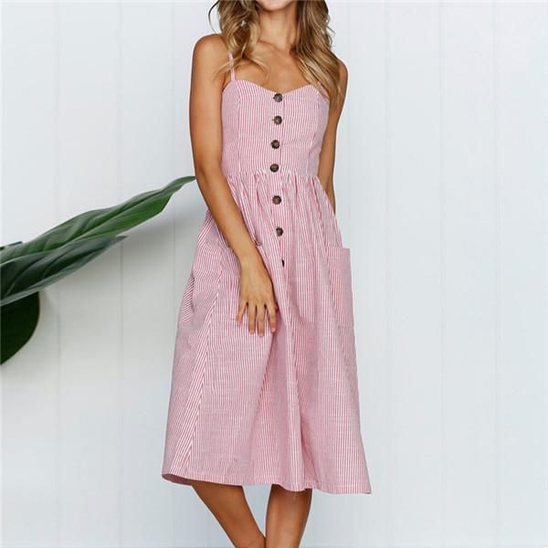 

woman fashion designer striped patchwork dress women polka dot casual dress spaghetti strap dresses for woman summer, Black;gray