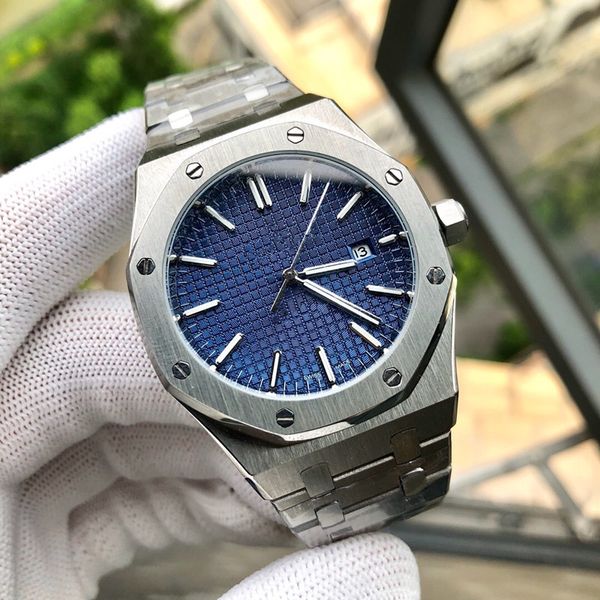 

316l stainless steel mens watches calendar full automatic men mechanical movement watch 41x13mm montre de luxe orologio di lusso v4, Slivery;brown