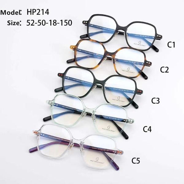 

fashion sunglasses frames belight optical fancy vintage retro acetate big square shape colorful design spectacle frame precription lens with, Black