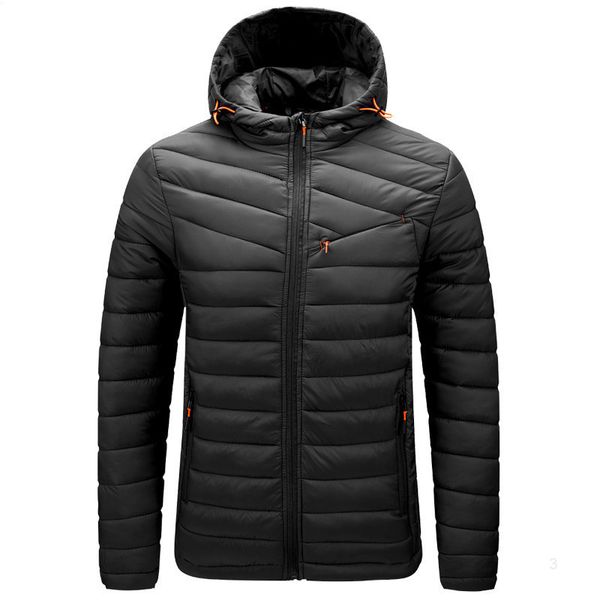 

men's winter warm outdoor down jacket fashion xj09a, Black