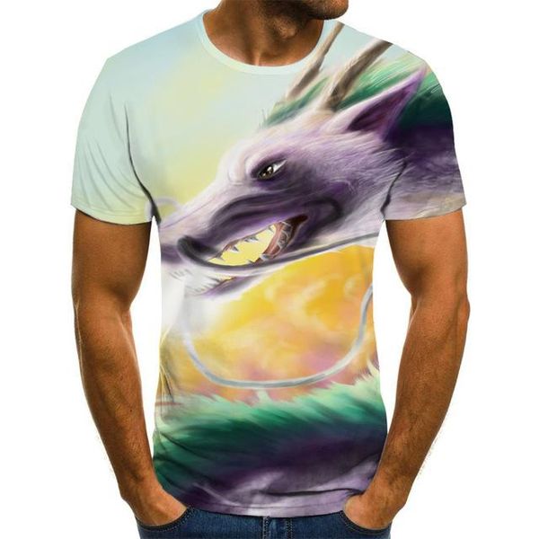 

3d animation printed 3d digital printed brand brand 3d print shirts graphic plus size oversized men clothing