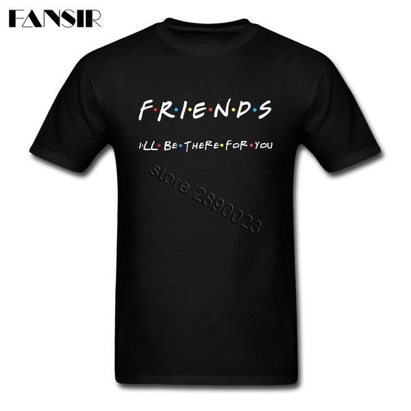 

classical style tv show friends t shirt man short sleeve crewneck cotton men t shirt camisetas over size